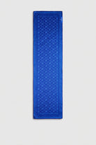 Royal Blue Blanc navy skinny silk scarf, view 2