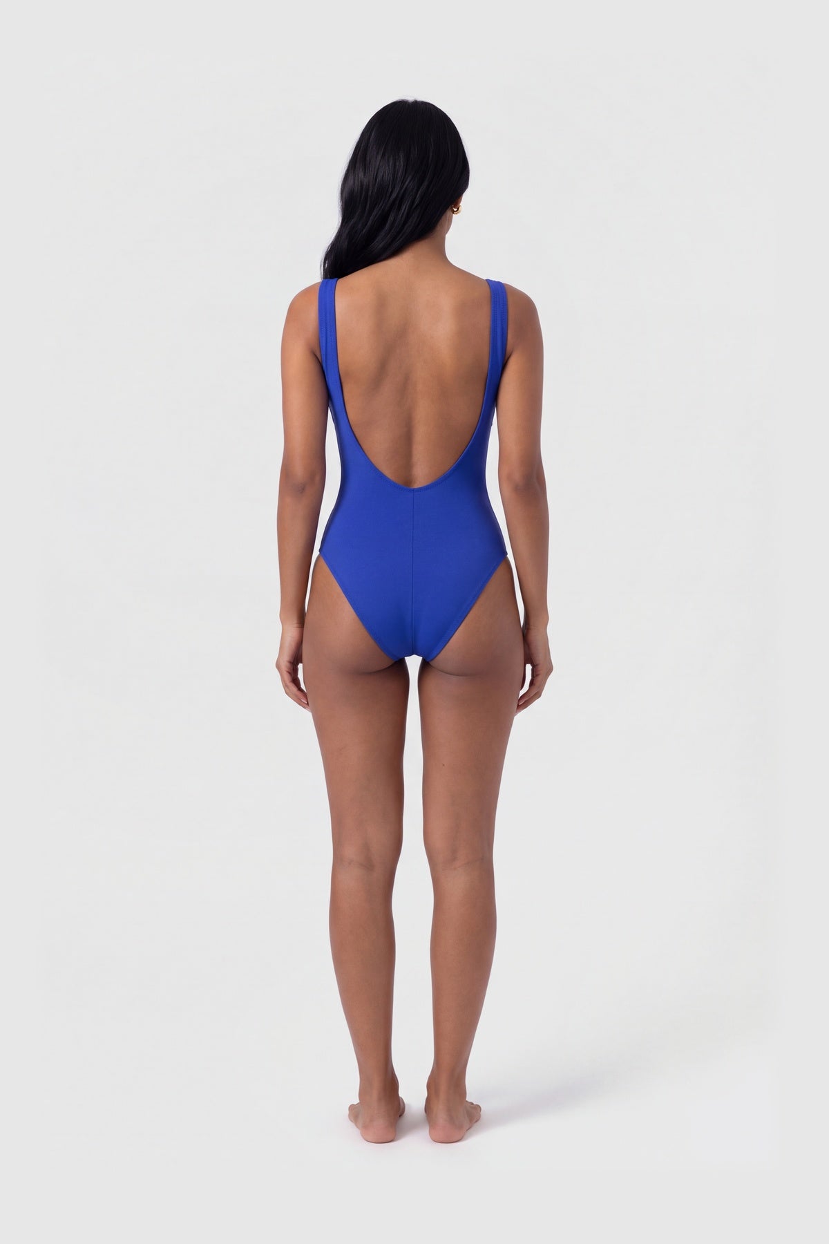 Blue Blanc saxe blue one-piece swimsuit, view 4