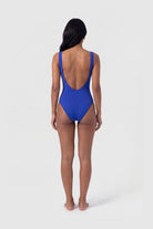 Blue Blanc saxe blue one-piece swimsuit, view 4