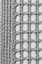 Handmade silver metallic crochet daily bag, view 6